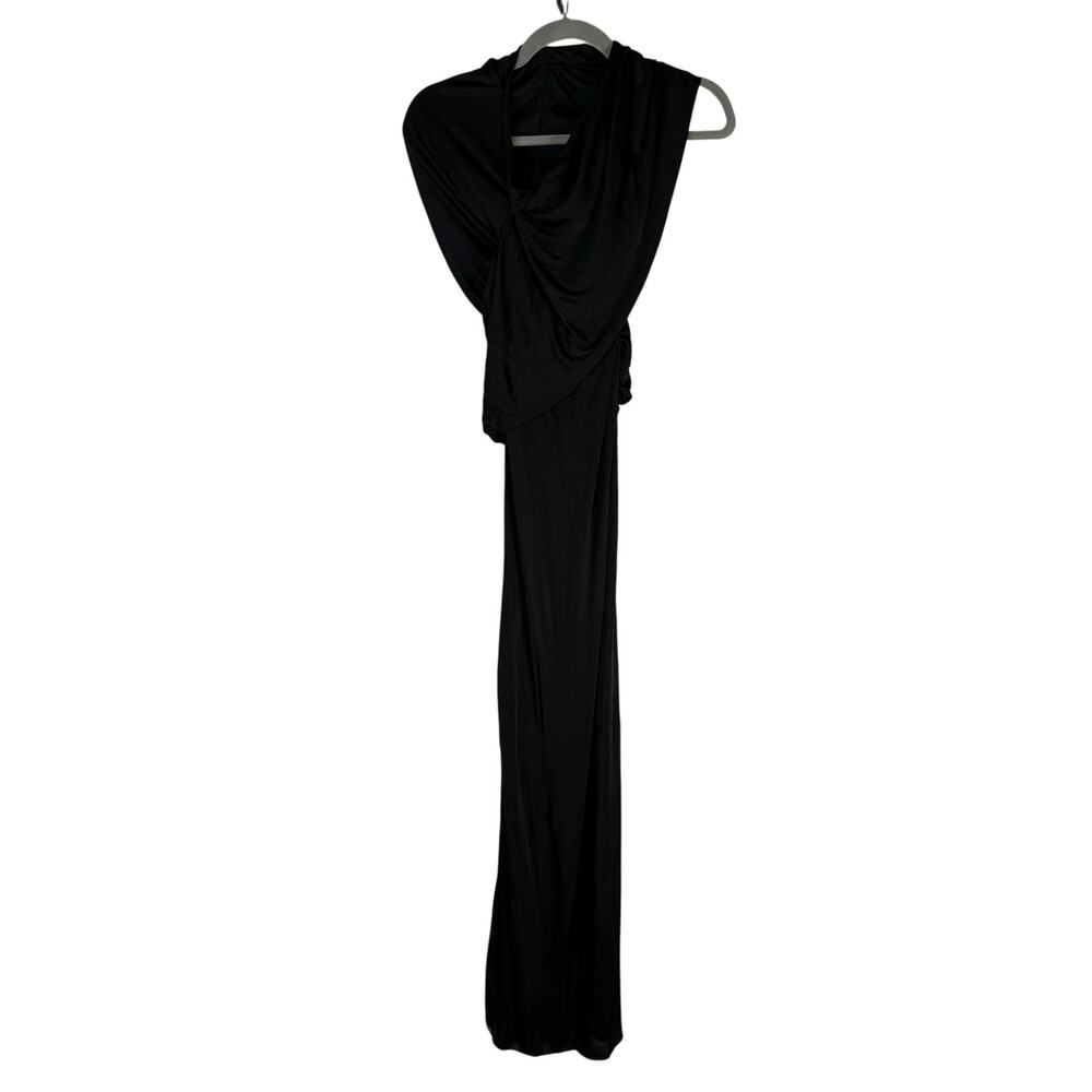 Saint Laurent Hooded Dress Halter Maxi Evening Formal Statement Party Runway Sz0 - Picture 4 of 12